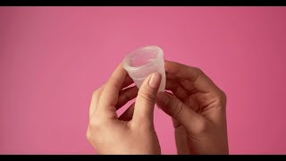 How to fold and insert the Diva Cup [upl. by Ahsinroc926]