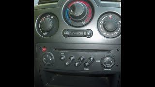 Renault Megane II Radio FixReboot After Battery Replace or Power Out  Enter Code with no Display [upl. by Cestar]