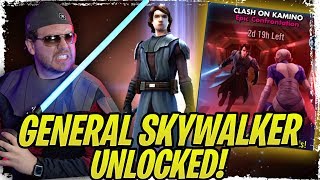 General Skywalker Unlocked Clash on Kamino Epic Confrontation Strategy Guide  SWGoH [upl. by Chon612]