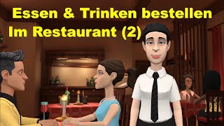 Deutsch lernen  2 Dialoge im Restaurant  Essen und Trinken [upl. by Agamemnon747]