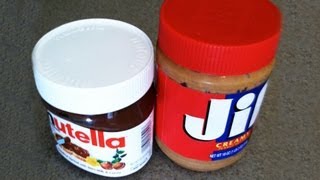 Nutella vs Peanut Butter Taste Test [upl. by Ciardap]