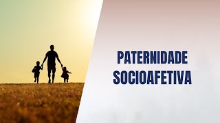 Paternidade socioafetiva [upl. by Dorreg]