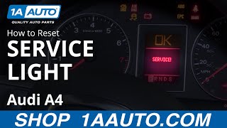 How to Reset Service Light 0409 Audi A4 [upl. by Piwowar]