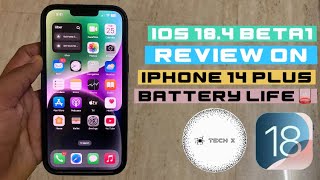 ios 184 beta review on iphone 14 plus battery lifeios18 [upl. by Annam138]