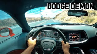 The Dodge Challenger SRT Demon Makes You Laugh Like a Child POV Drive Review [upl. by Sandye476]