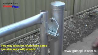 Gate Latch 2 way for round pipe and square [upl. by Noreg]