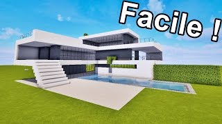 MAISON ULTRA MODERNE FACILE À FAIRE SUR MINECRAFT  TUTORIEL [upl. by Pilif]