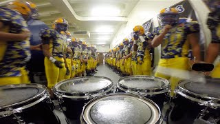 LT Drumline Football Team March Out Tenor Cam [upl. by Einavoj393]