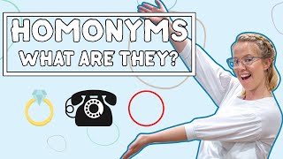 What are Homonyms  English Writing For Kids [upl. by Asiralc348]