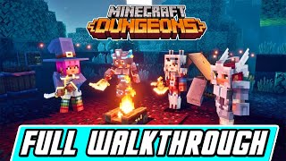 Minecraft Dungeons  Full Game Gameplay Walkthrough  No Commentary [upl. by Brozak]