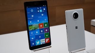 Microsofts Lumia 950 and 950 XL handson [upl. by Philemol]