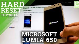 How to Restore Your MICROSOFT Lumia 650 to Factory Settings  Windows Phone [upl. by Fougere]