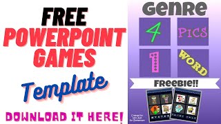 PowerPoint Games Template PowerPoint PowerPointGamesTemplate 4PICS1WORD [upl. by Bate]