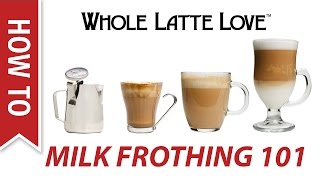 Milk Frothing for Beginners [upl. by Carilla393]