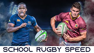 The Devastating Speed Of South African Schoolboy Rugby Players [upl. by Ardnuaed]