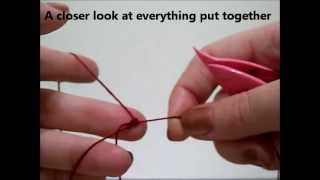 Beginning Shuttle Tatting  Winding Double Stitch Ring  Tutorial [upl. by Nnayllas]