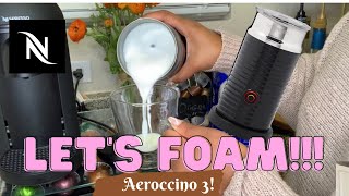 How To Foam Milk With Aeroccino 3 Make Coffee With Foam Tips amp Tricks  Easy Foamed Latte Recipe [upl. by Ykcub]