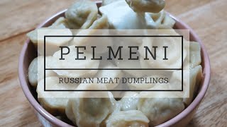 How to make Pelmeni  Russian meat dumplings [upl. by Aihsakal823]