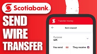 How To Send A Wire Transfer On Scotiabank  Transfer Money Scotia Bank [upl. by Ahsoek]