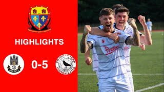 Caerleon 05 Cwmbrân Town  Gwent FA Senior cup  Quarter final highlights [upl. by Jaunita]