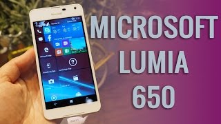 Microsoft Lumia 650 handson at the MWC 2016 [upl. by Asiela]