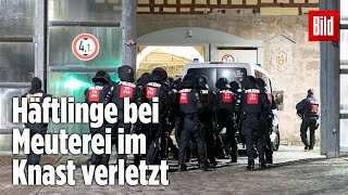 Gefängnismeuterei Polizei stürmt Knast in Thüringen  JVA Untermaßfeld [upl. by Akissej]